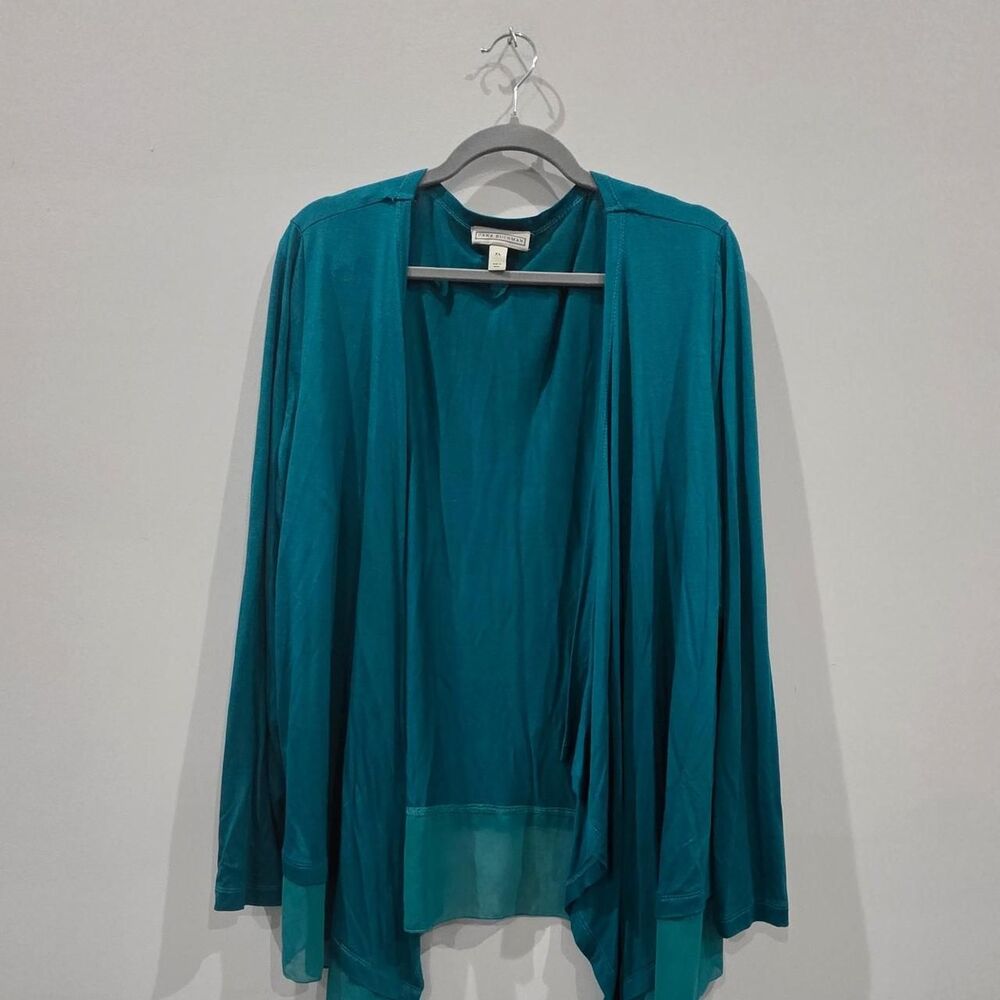 Dana-buchman Women's Blue and Green Cardigan